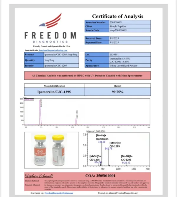 Ipamorelin/CJC-1295 (no DAC)  5MG/5MG - Image 6