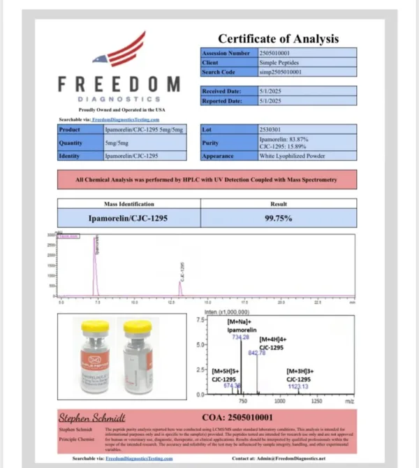 Ipamorelin/CJC-1295 (no DAC)  5MG/5MG - Image 7
