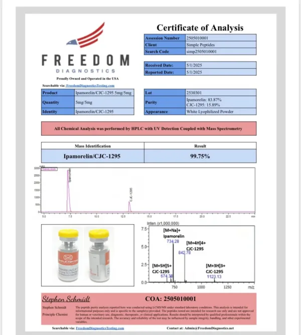 Ipamorelin/CJC-1295 (no DAC)  5MG/5MG - Image 4