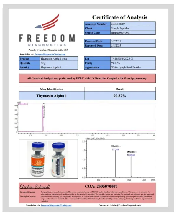 Thymosin Alpha 1  5MG - Image 7